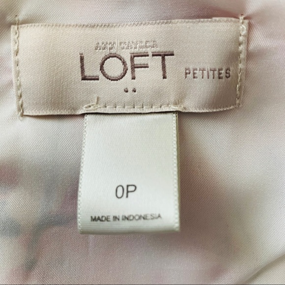 LOFT Sleeveless Floral Red  Dress Petite 0 NWOT - Picture 9 of 9